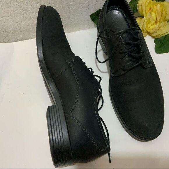 ECCO Mens Dress Shoes Black Leather Lace Up Dress Shoes EU 45 USA 11 main image 8
